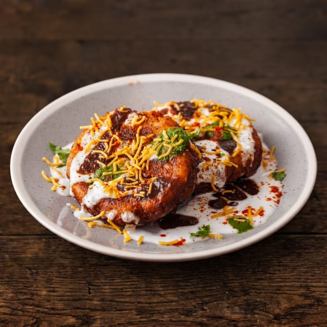 Aloo Tikki Chaat.